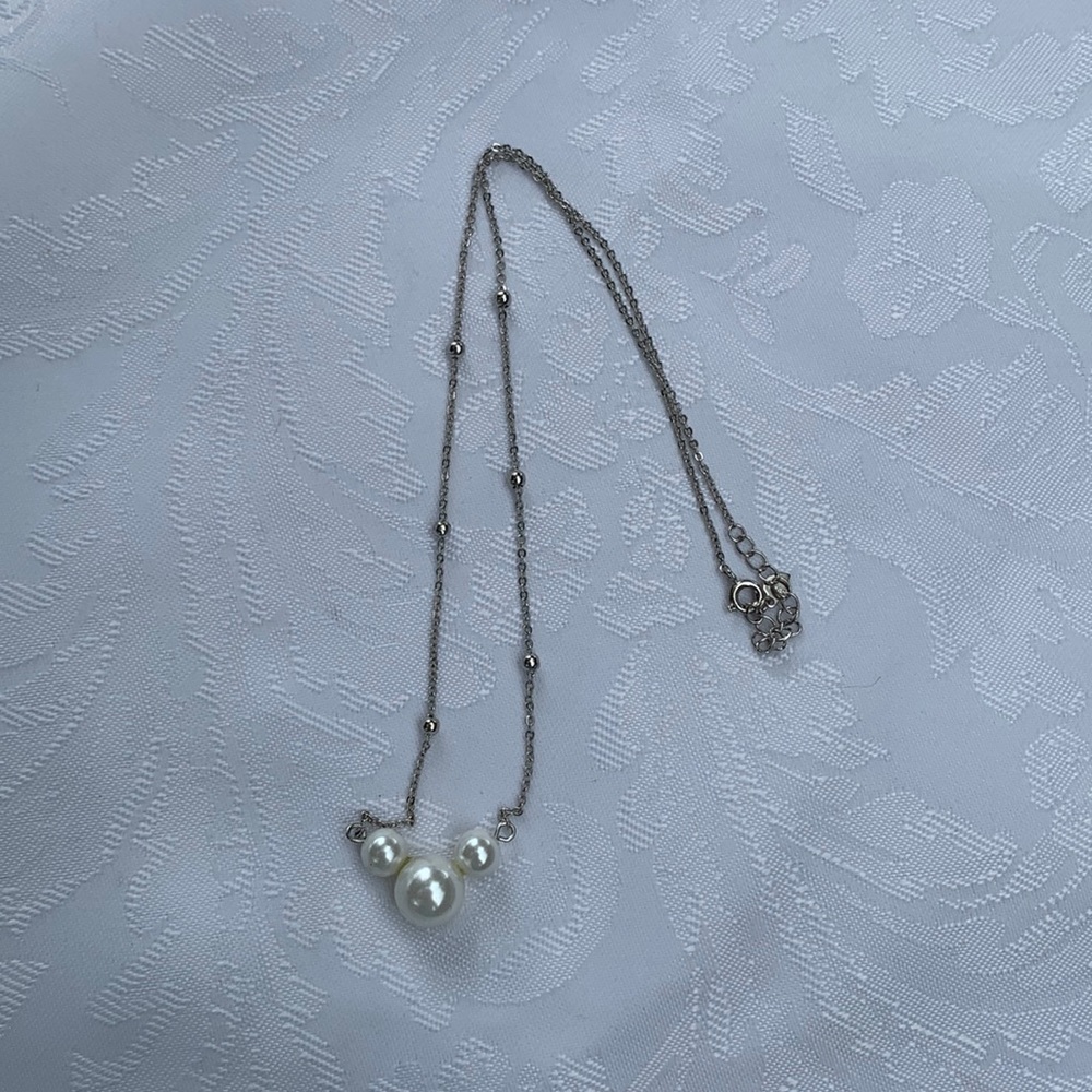 Mickey Mouse pearl necklace